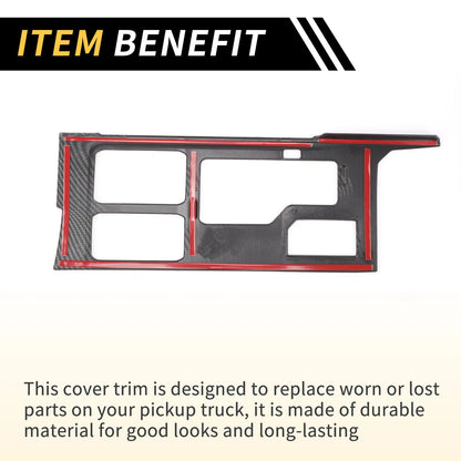 Carbon Fiber Gear Shift Frame Panel Cover Trim for Toyota Tundra (2022-2024)