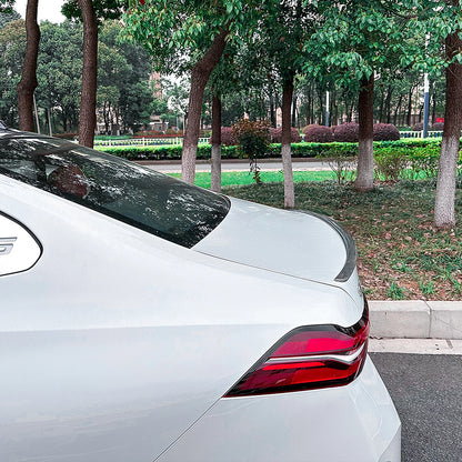Carbon Fiber Look Rear Spoiler Lip for BMW 5 Series i5 G60 (2024)