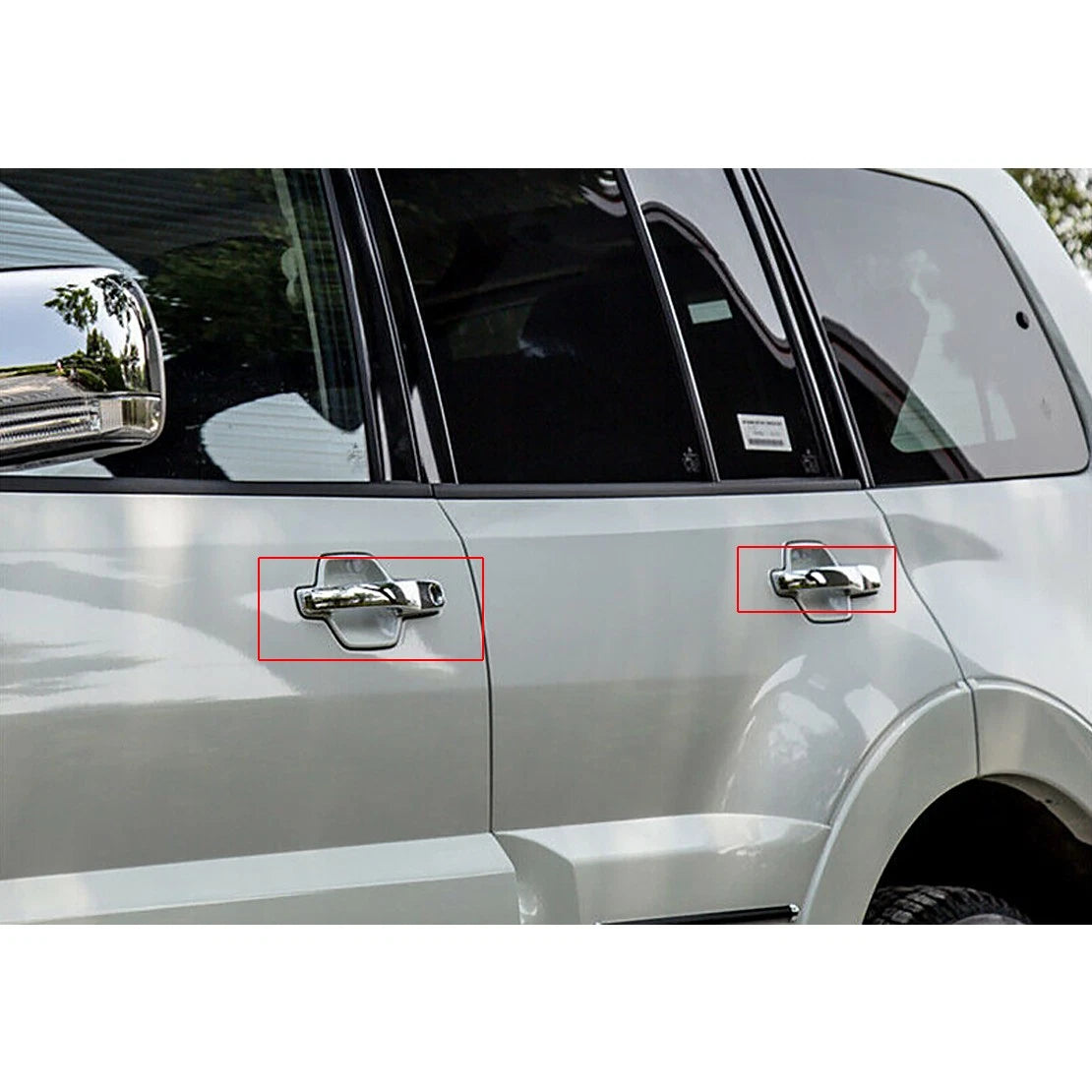 Exterior Door Handle Cover Trim Kit for Mitsubishi Pajero Shogun V80 (2007-2019)