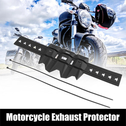 Muffler Silencer Exhaust Guard Protector Black for Universal Motorcycle
