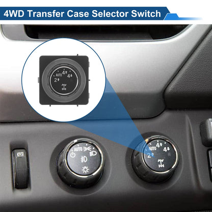 4x4 Wheel Drive Switch for Chevrolet Silverado 1500 (2014-2019) Black
