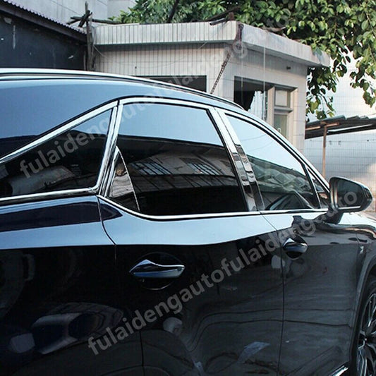 14 pcs Stainless Side Window Pillars Post Cover Trim for Lexus RX350 RX450H (2016–2022)