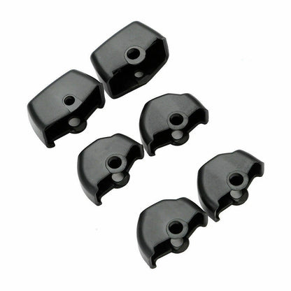 Black Hand Control Switch Button Covers for Harley Softail & Sportster