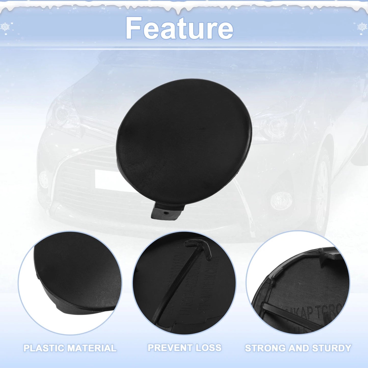 Left Front Tow Hook Cover for Toyota Highlander (2008-2010)