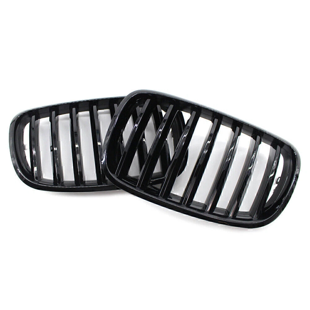 Gloss Black Front Kidney Grille for BMW X5 X6 E70 E71 (2007-2013)