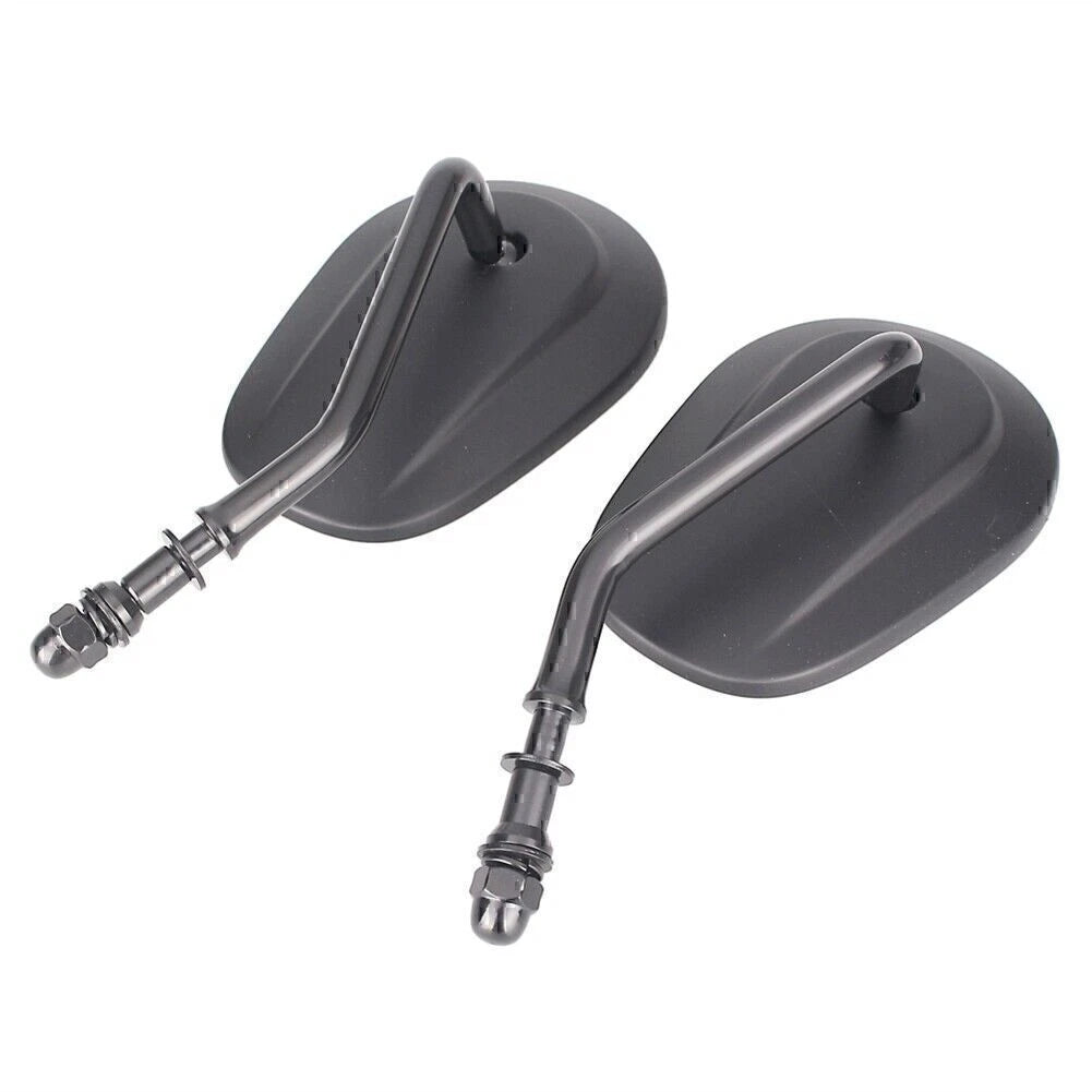 Oval Universal Motorcycle Rear View Side Mirrors for Street Bob FXDB (07-16)