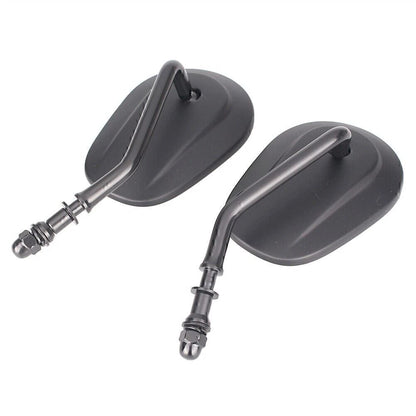 Oval Universal Motorcycle Rear View Side Mirrors for Street Bob FXDB (07-16)
