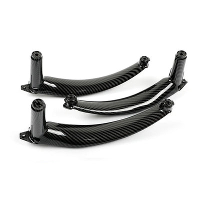 Carbon Interior Window Switch Door Panel Handle Armrest For BMW X5 X6 E70 E71