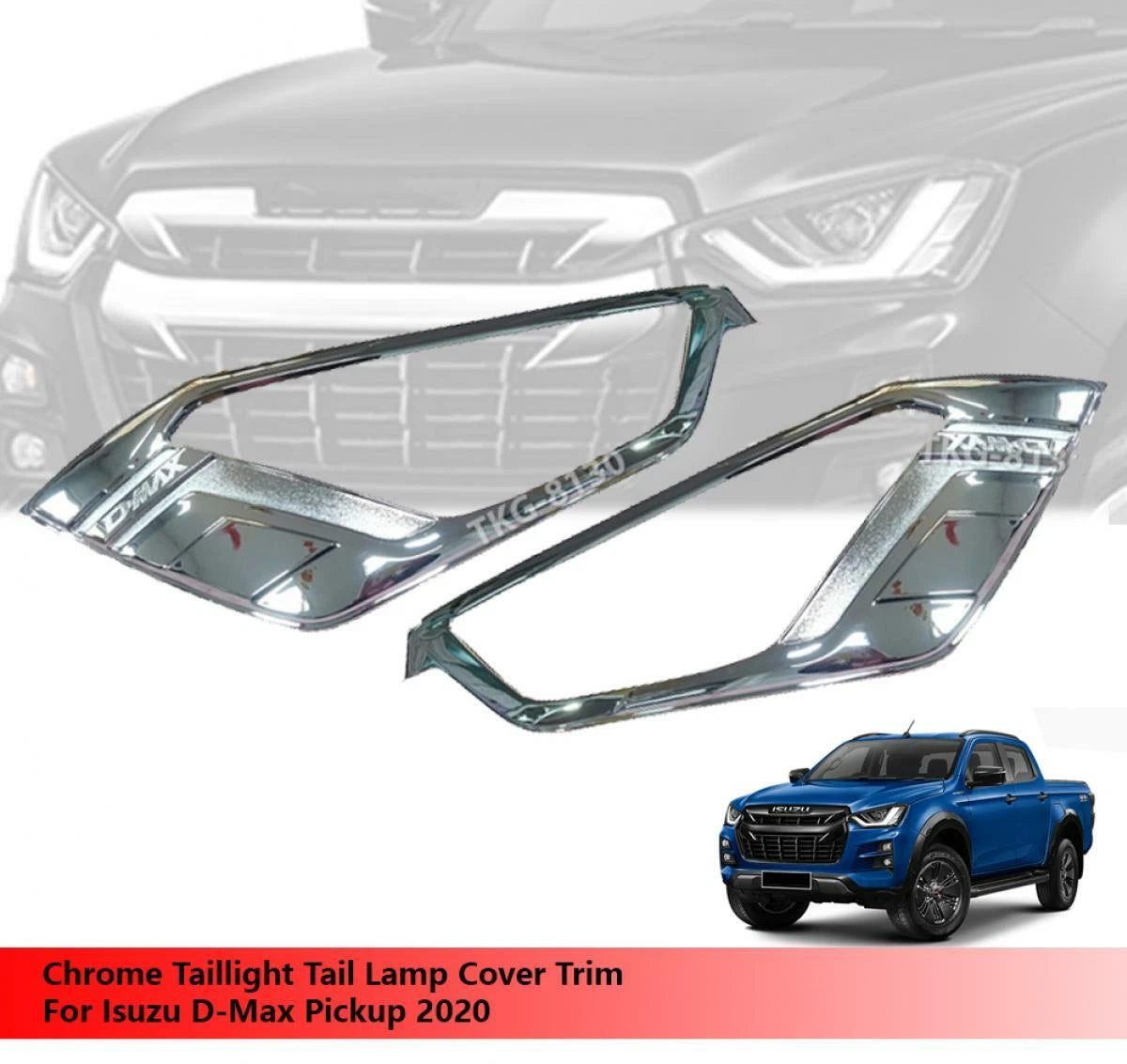 Headlight Cover Trim for Isuzu D-Max (2020)