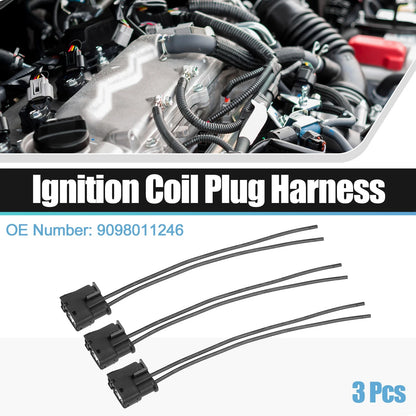 3 x Car Ignition Coil Connectors for Toyota 4Runner (1996-2002)