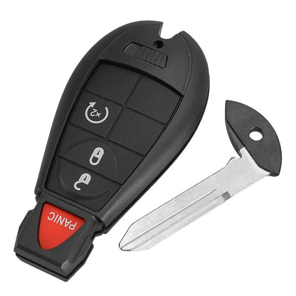 2 x 4 Button Key Shell Covers for Dodge Ram 1500 2500 3500 (2013-2021)