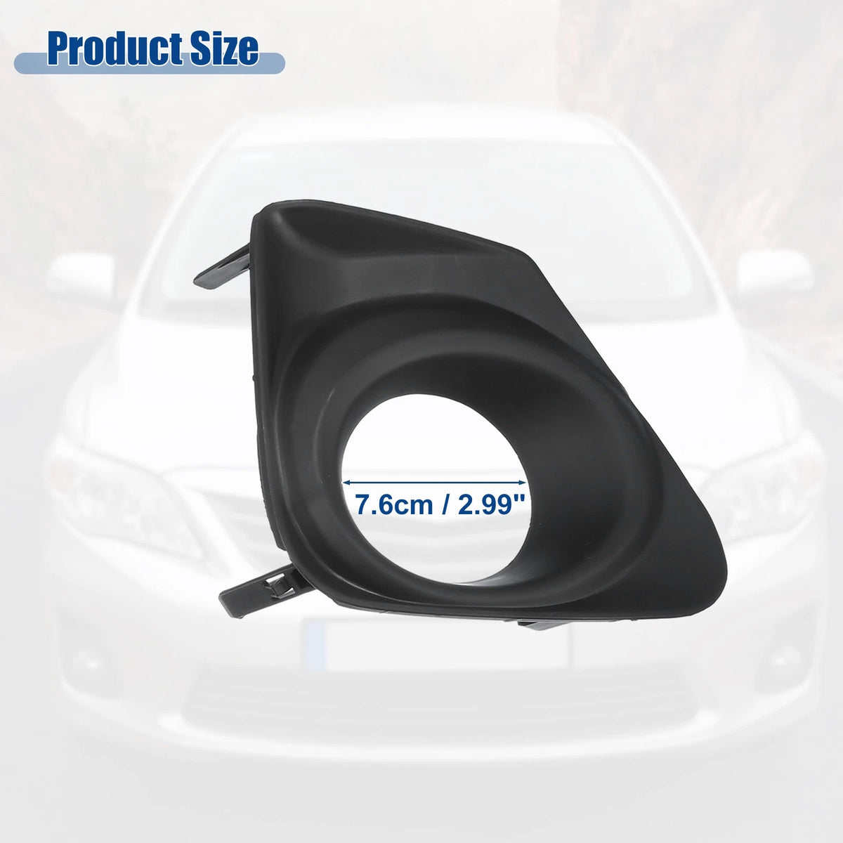 Front Fog Light Grille Cover Trims for Toyota Corolla 1.8L (2011-2013)