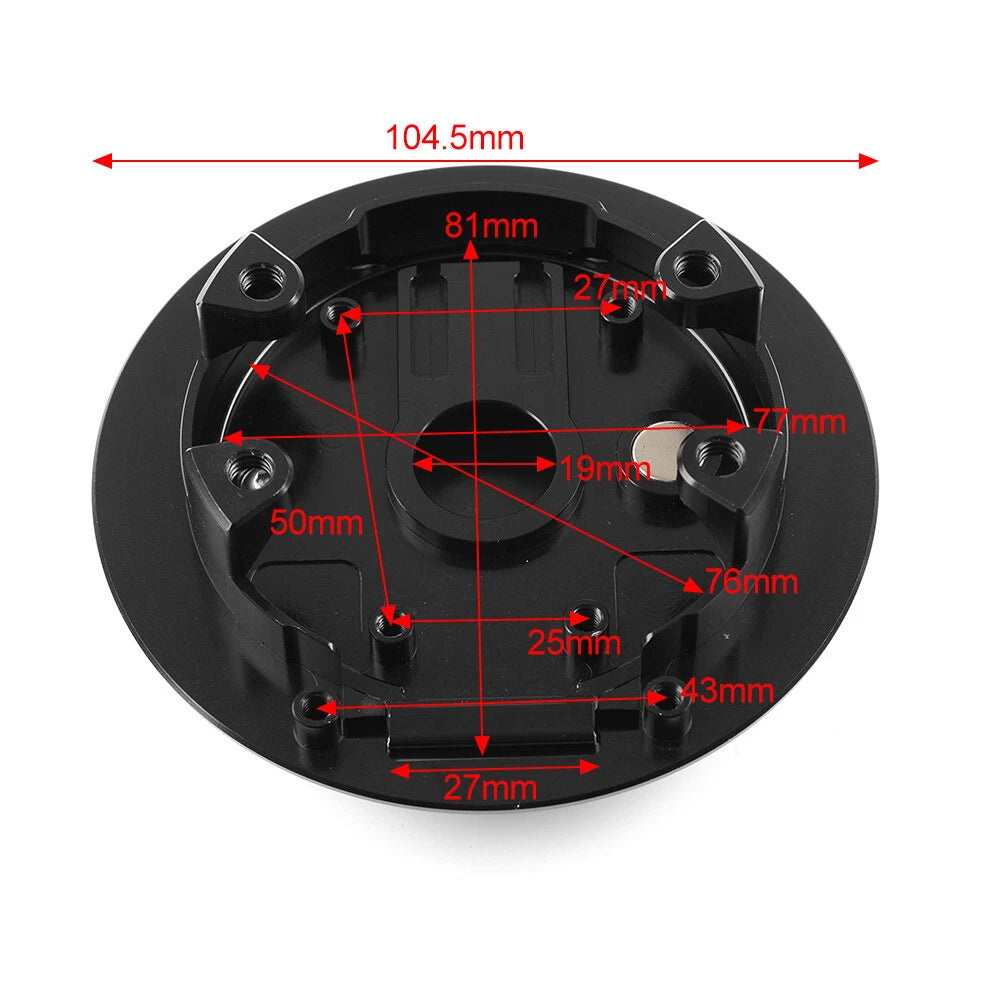 Black Fuel Gas Tank Cover Cap for BMW R Nine T R9T (2014-2023)