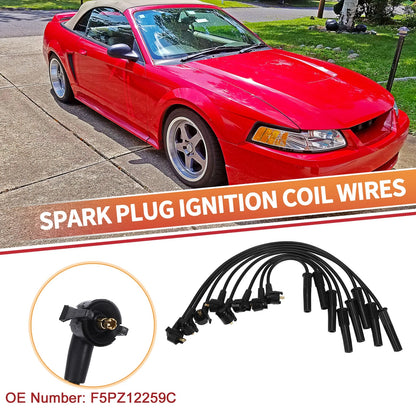8 x Spark Plug Wire Ignition Coil Cables for Ford Mustang