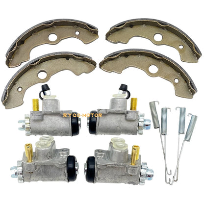 4 x Front Brake Wheel Cylinders With Shoes for Honda Foreman 400 TRX400FW 4x4