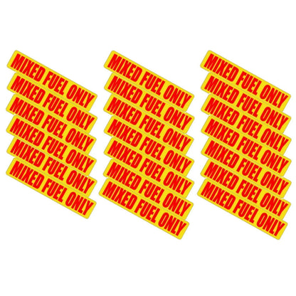 20pack Mixed Fuel Only Vinyl Stickers Decals for Gas Oil 2-Stroke Can Labels