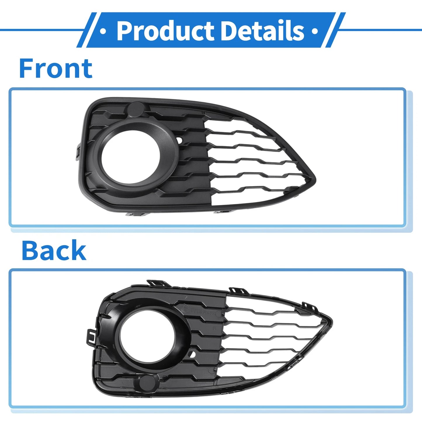 Front Left & Right Fog Light Grill for BMW 1 Series F20