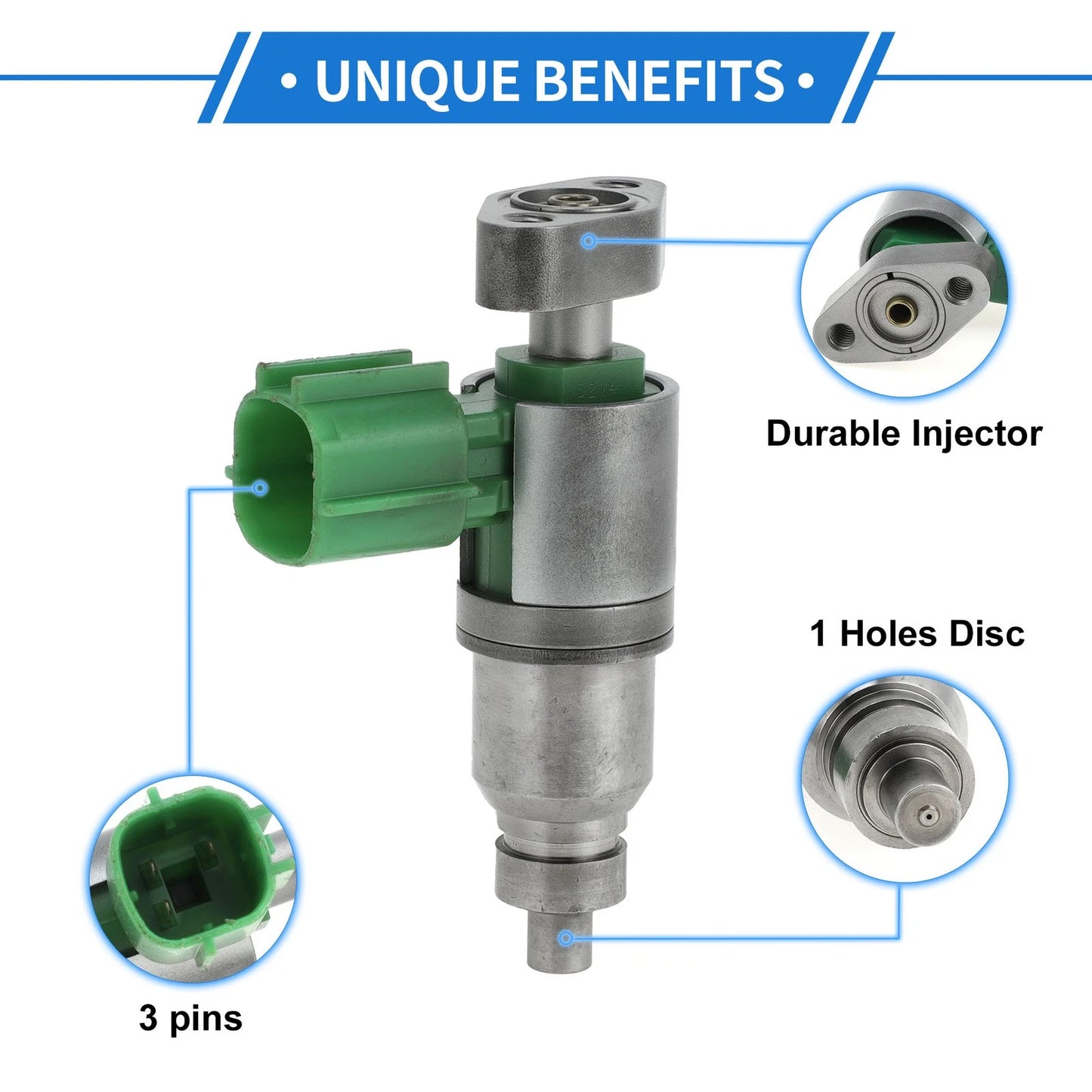 Fuel Injector 1 Pc Green for Nissan Sentra (2000-2006)
