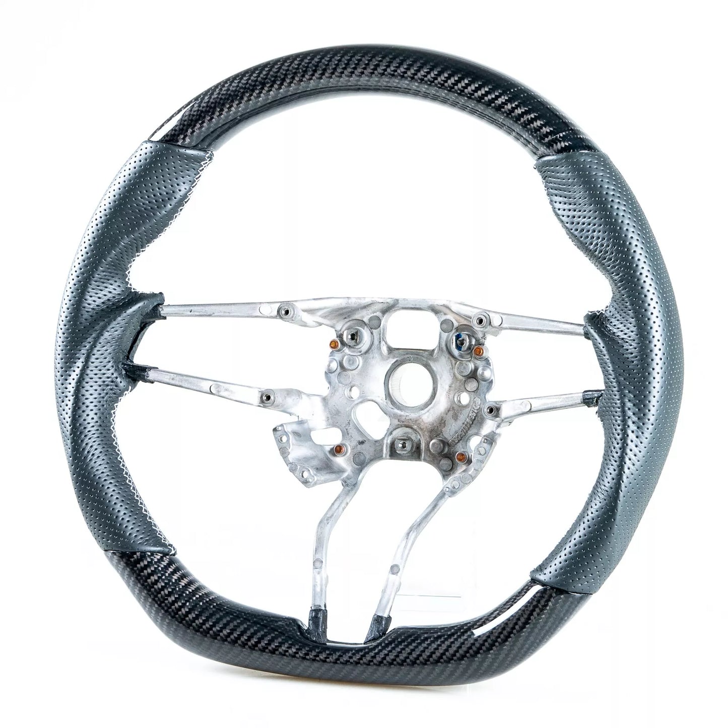 Carbon Fiber Leather Steering Wheel for Porsche 911, 718, Boxster, Cayman, Macan (2016-2023)