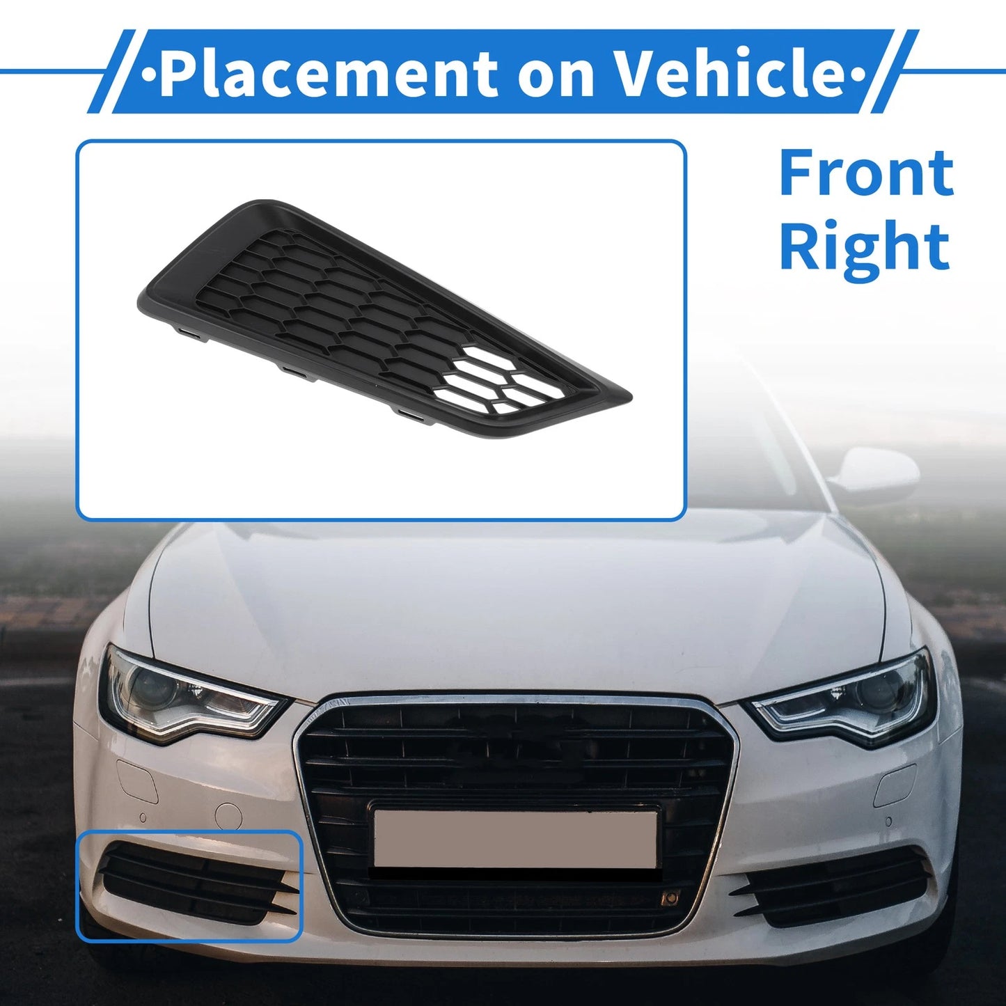 Front Right Fog Light Grill for Honda City (2015-2017)