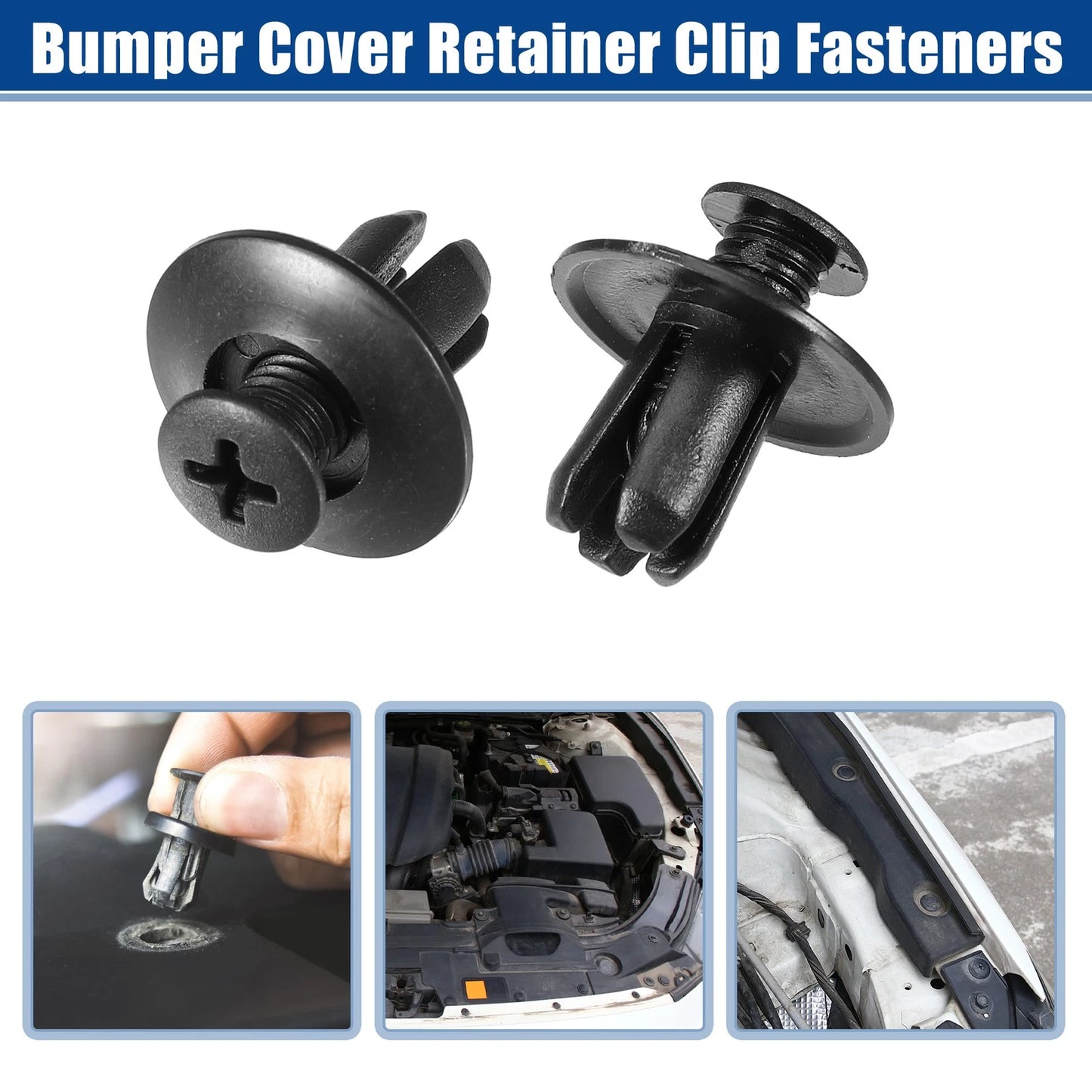 10 x Bumper Cover Retainer Clips for Hyundai Sonata (2011-2014)