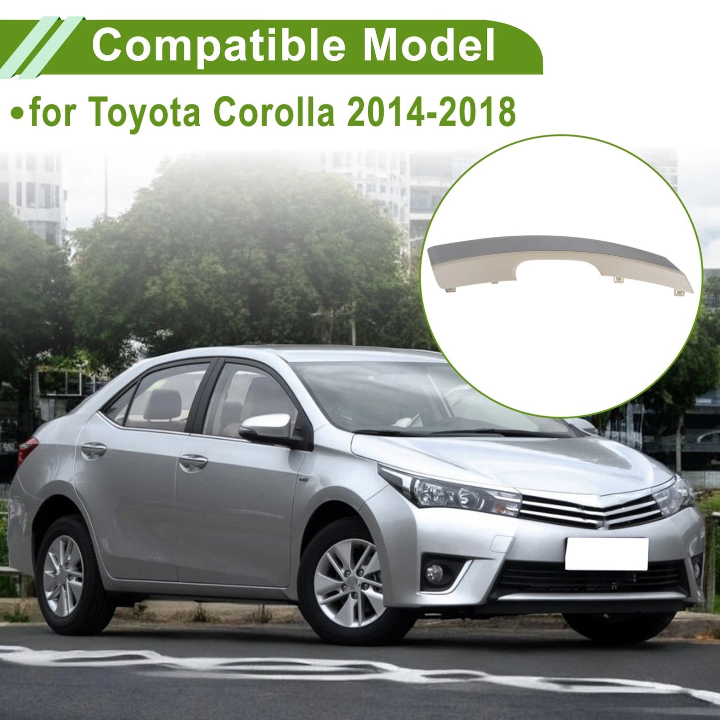 Door Panel Handle Pull Trim Cover for Toyota Corolla (2014-2018) 1 Pc