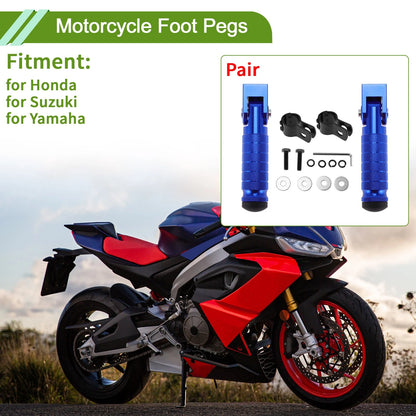 Foot Pegs Blue for Honda/Suzuki/Yamaha