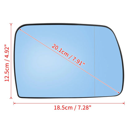 Right Mirror Glass with Backing Plate Heated for BMW X5 E53 (2000-2006)