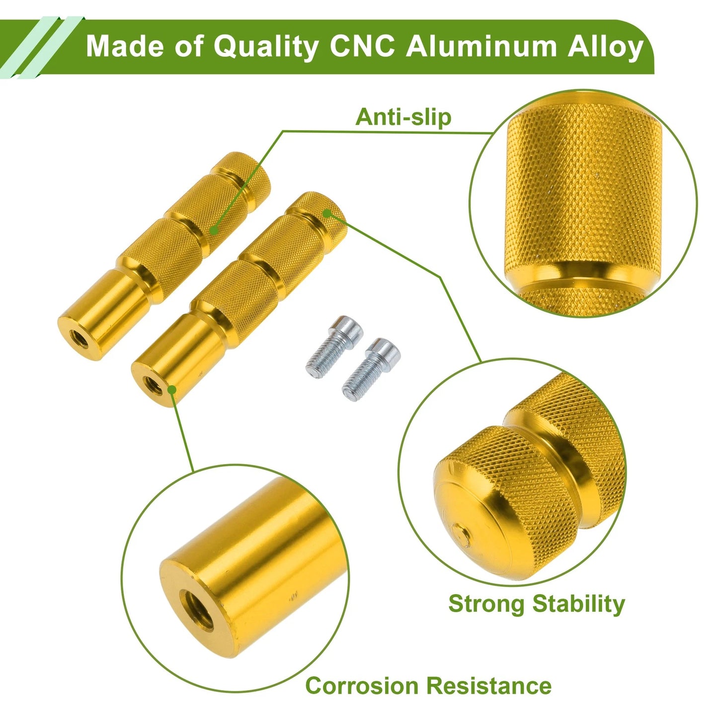 Aluminum Alloy Foot Pegs for Honda Grom MSX125 (2013-2020)