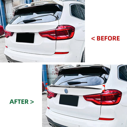 Rear Spoiler Lip for BMW X3 G01 LCI M Sport (2018-2024) 1 x Carbon Look