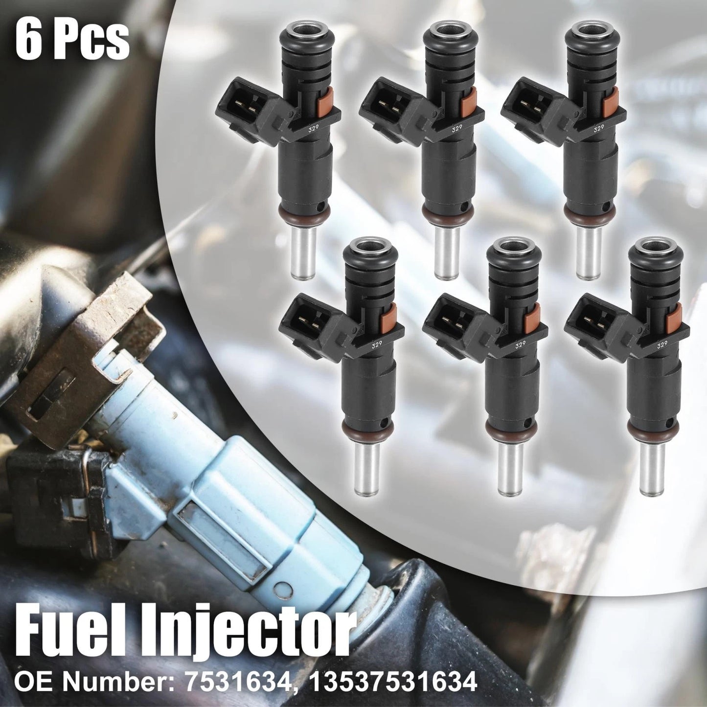 6 x Fuel Injector for BMW 325i 325xi 330i 330xi 3.0L