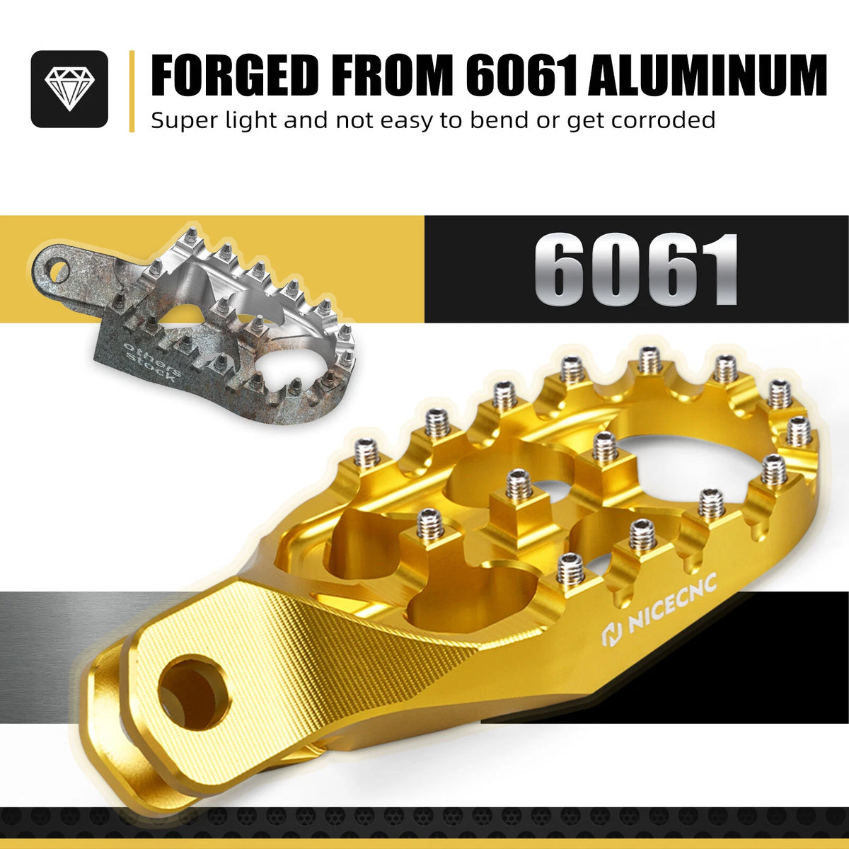 Wide Footpeg Rest Pedal for Suzuki DRZ400S/DRZ400SM (2000-2024)