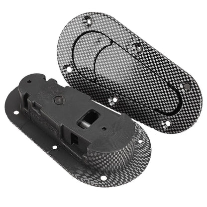 Carbon Fiber Racing Bonnet & Flush Mount Hood Latch for Car