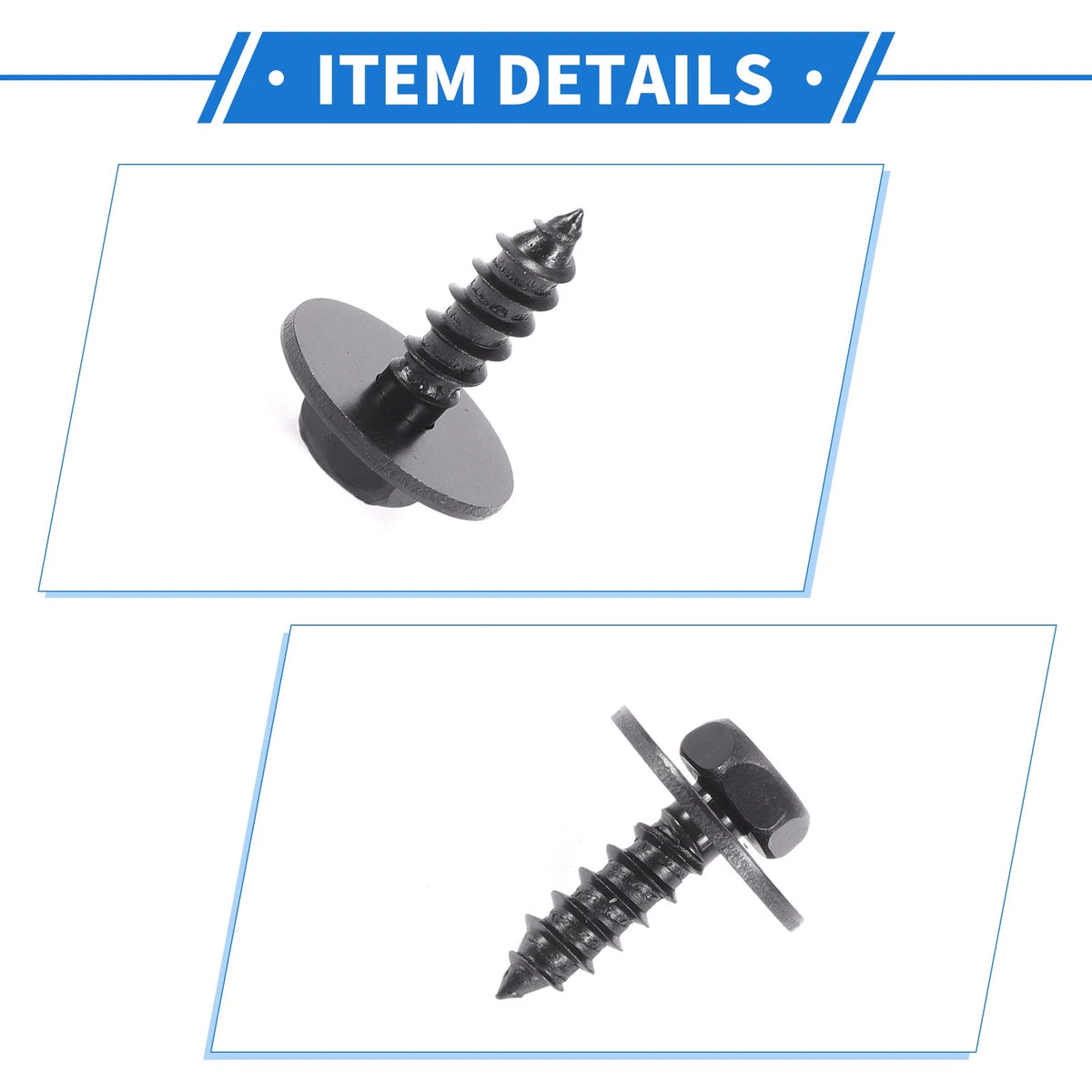 40 Pcs Fender Liner Splash Shield Bumper Cover Screws for Toyota Avalon