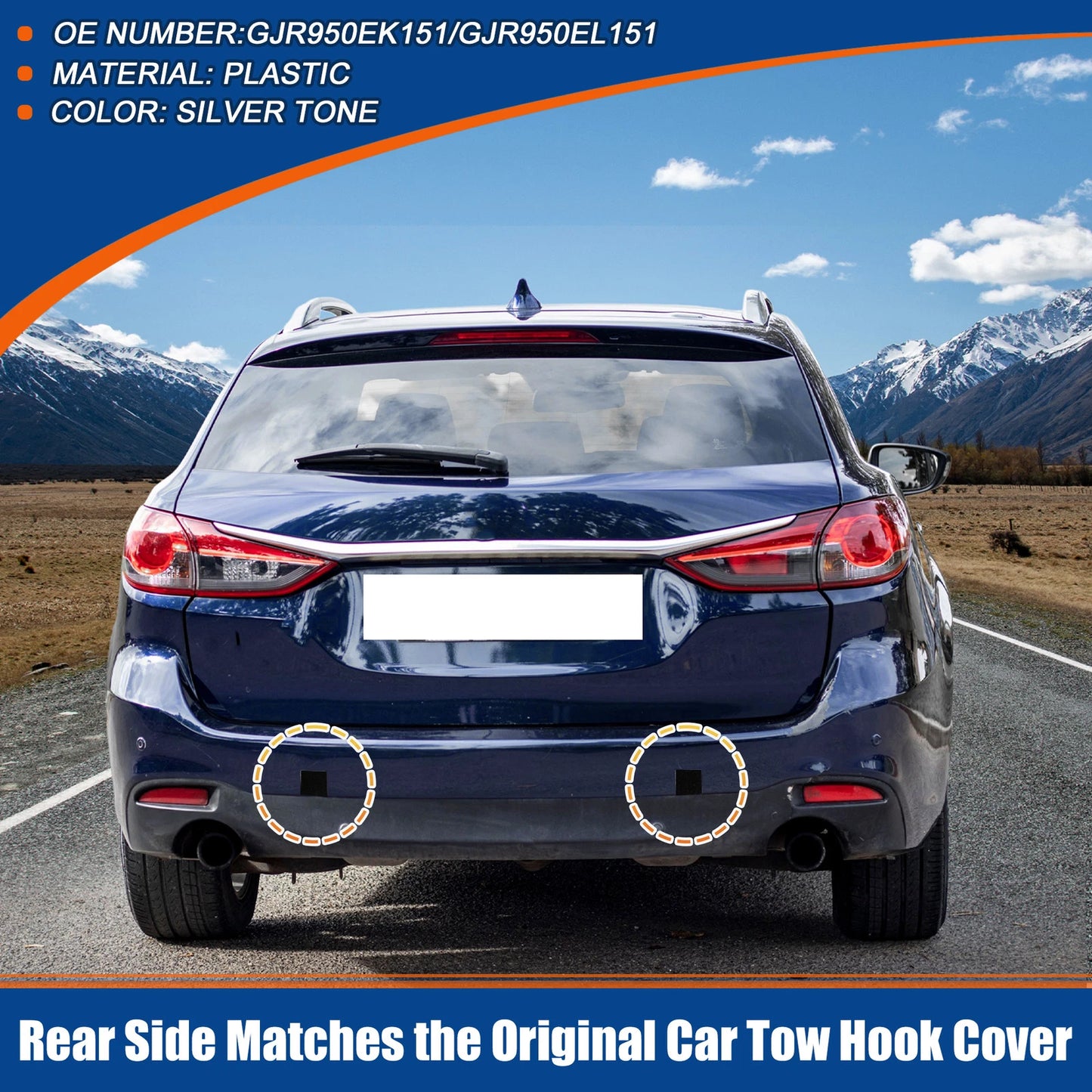 Rear Tow Hook Cover for Mazda 6 (2014-2021)