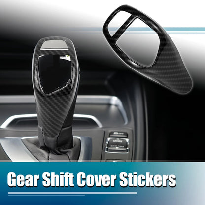 Carbon Fiber Gear Shift Knob Panel Cover for BMW X5 X6 (2007-2013)