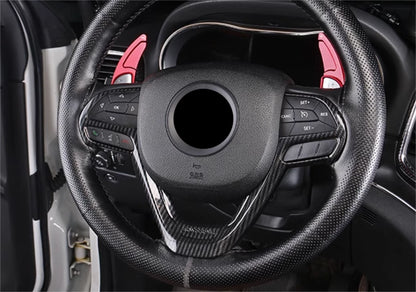 Steering Wheel ABS Cover Trim for Jeep Grand Cherokee 2014-2021 Carbon Fiber