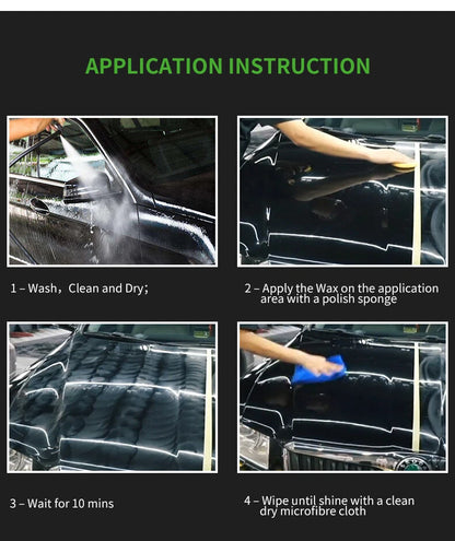 Natural Carnauba Car Wax Coating for Gloss Paint Care - Fantastic 8 oz