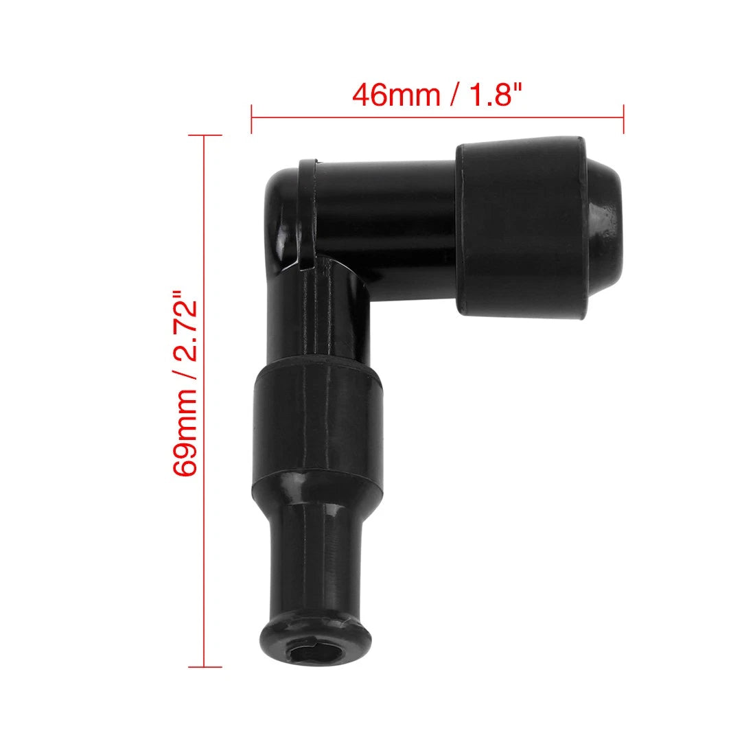 5pcs Spark Plug Cap Cover Black Waterproof for CG125 GN125 Motorcycle Dirt Bike