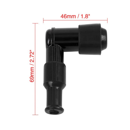 5pcs Spark Plug Cap Cover Black Waterproof for CG125 GN125 Motorcycle Dirt Bike