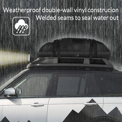 Car Roof Cargo Bag 15 cu ft Waterproof Tear-Resistant for Cars