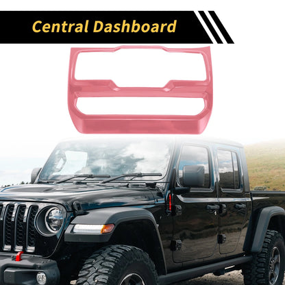 Dashboard Control Panel Cover for Jeep Wrangler JL JLU (2018-2024) - Pink
