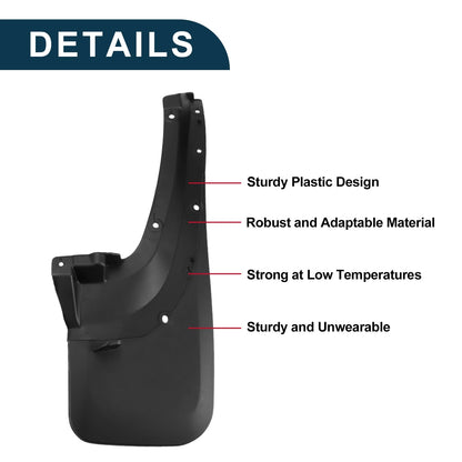 Mud Flaps Splash Guards 2 x Set for Toyota 4Runner (2003-2009)