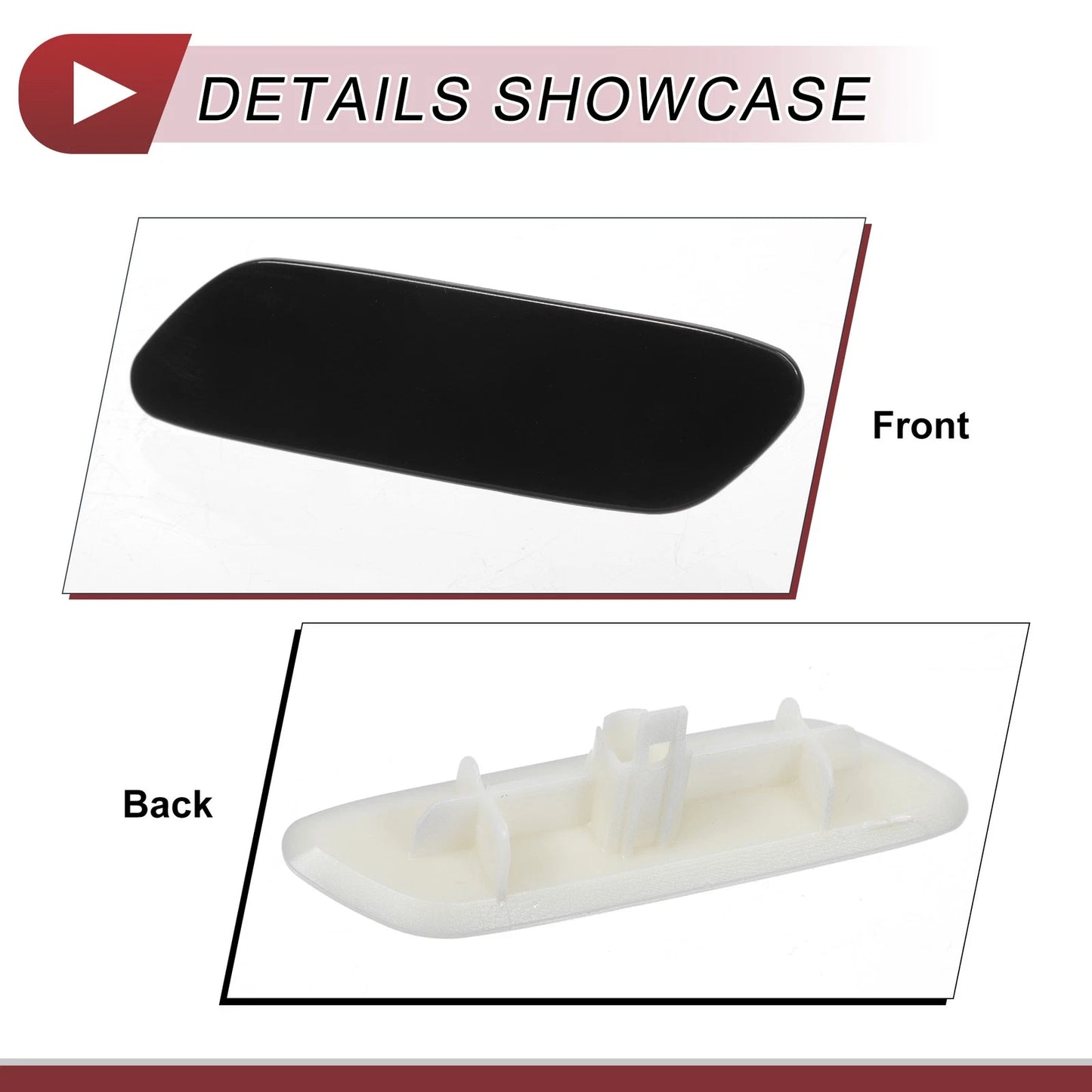 Front Left Washer Nozzle Cover for Lexus RX350 (2016-2019) Black 1 x Cap
