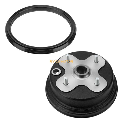 Rear Wheel Brake Drum Hub w/Seal for Yamaha Timberwolf 250 YFB250 (1992–1993)
