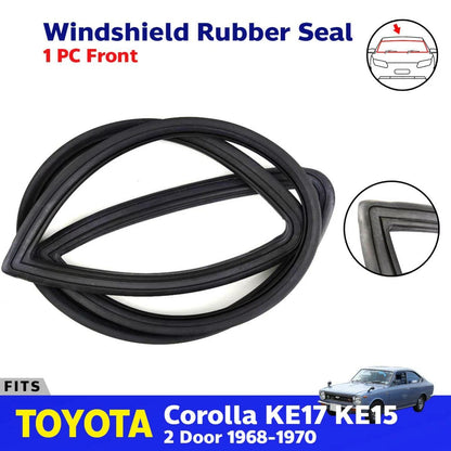 Front Windshield Rubber Weatherstrip Fits Toyata Corolla KE15 KE17 2D 1968-70