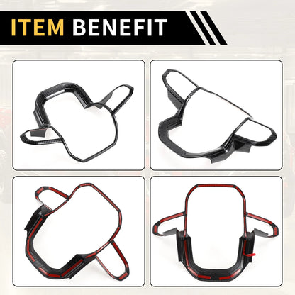 Steering Wheel Cover Trims Carbon Fiber for Chevy Colorado (2023-2024)