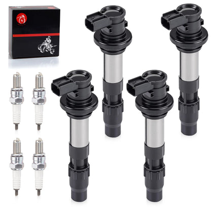 4x Ignition Coils Iridium Spark Plugs for Suzuki GSX-R750 K8/K9/L0 (2008–2013)