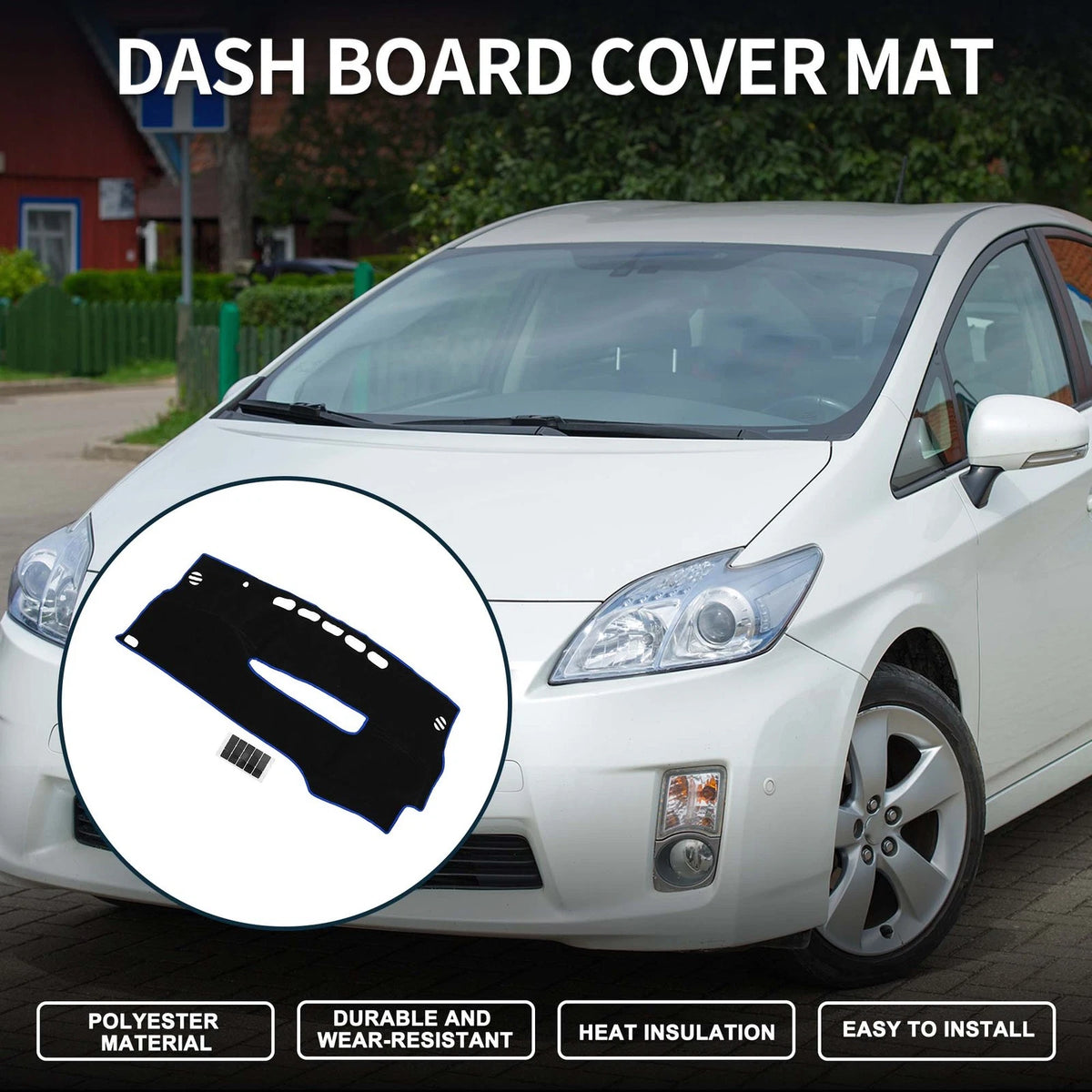 Dashboard Dash Cover Mat 1 Set for Toyota Prius (2010–2015)