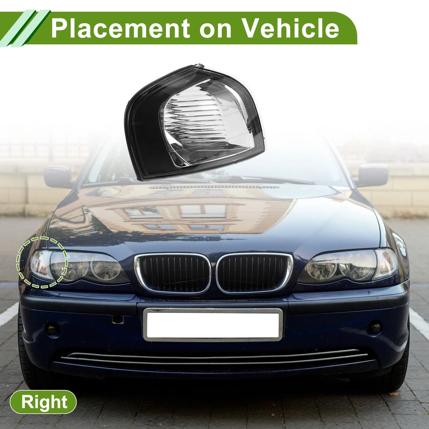 Right Corner Signal Light Cover for Volvo S80 (1999-2006)